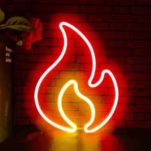 Fire neon sign Fire neon sign