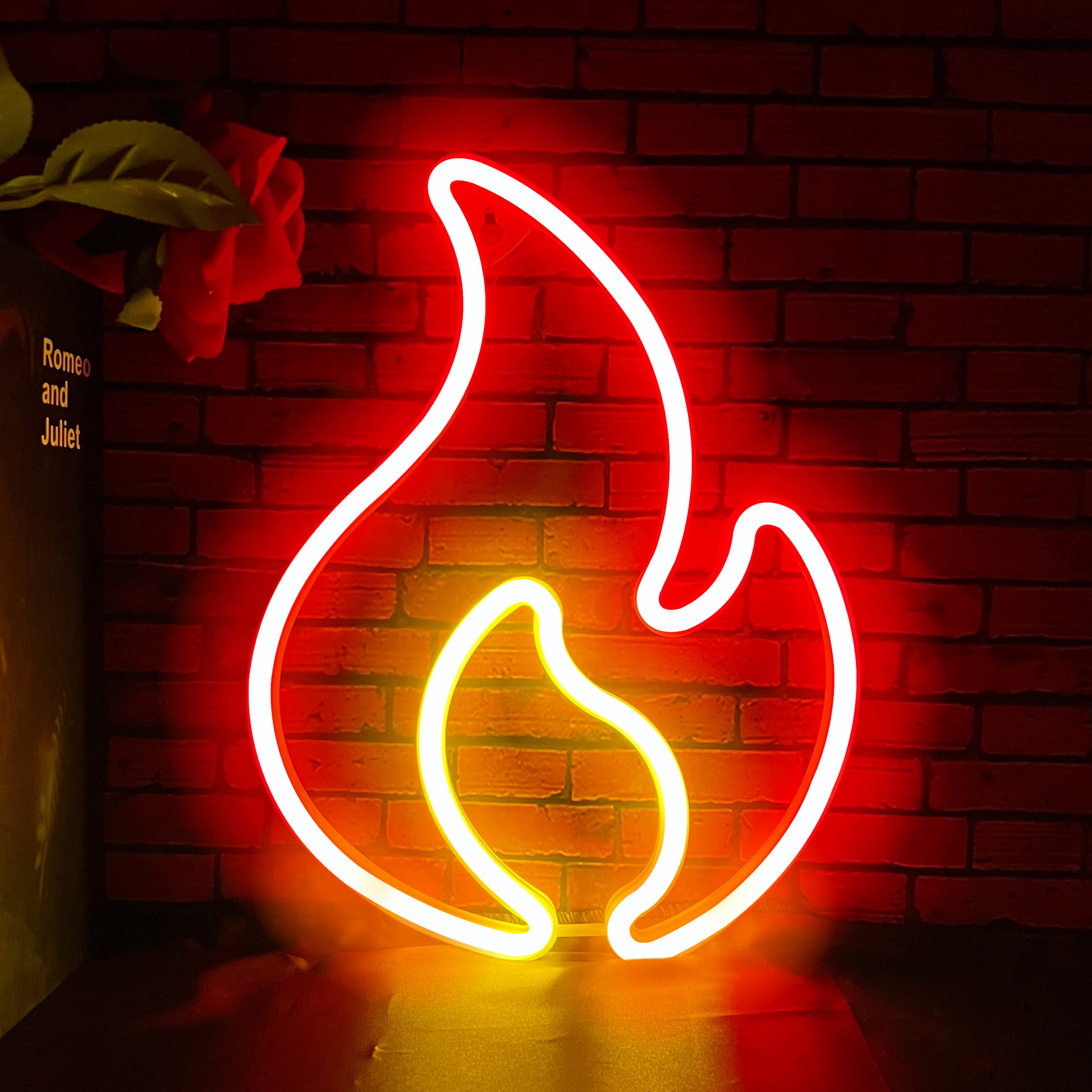 Fire neon sign