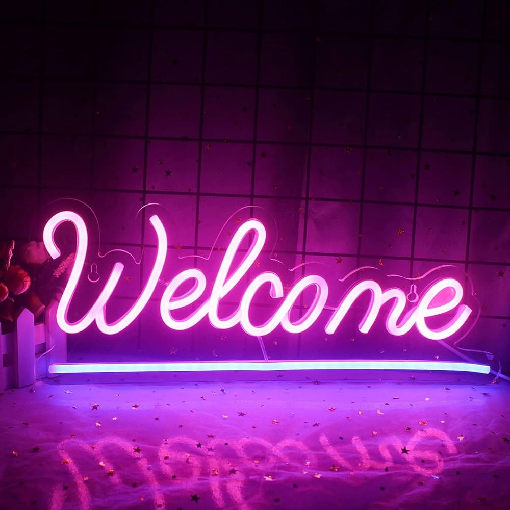 Welcome Home with Welcome Neon Sign Buy Now | NeonSignsHub