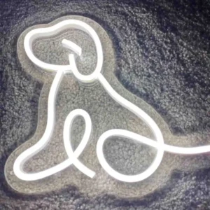 White Dog Neon