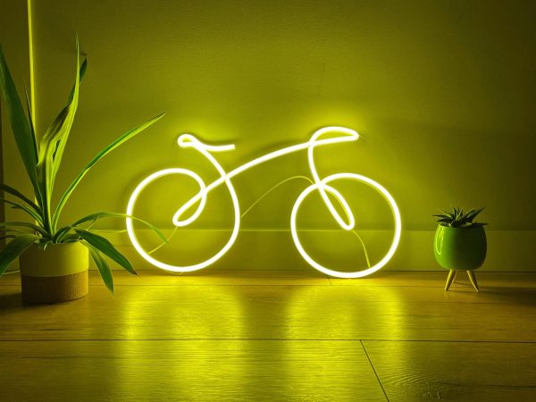 bicycle neon sign