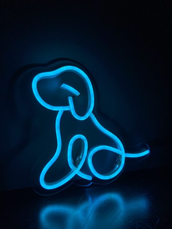 dog neon sign