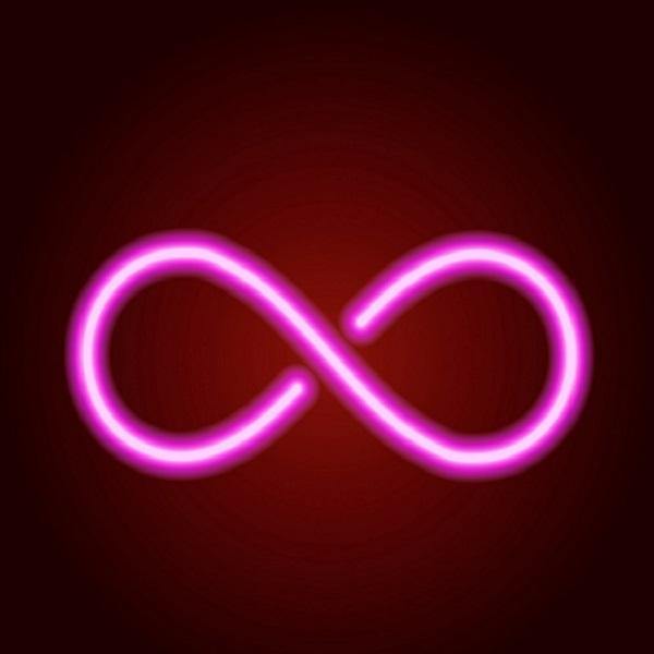 infinity neon sign