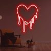 neon heart light