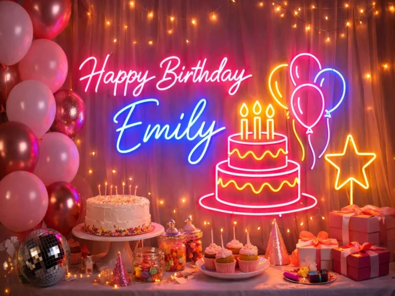 Birthday Neon Lights